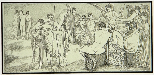 Max Klinger etching Psyche at Olympus Stroefer & Felsing 1880