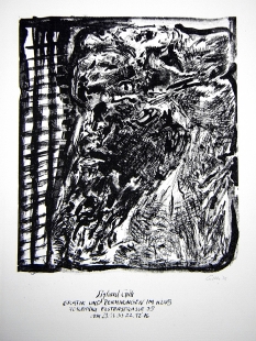 Sighard Gille Ausstellungsplakat Leipzig 1976 signiert