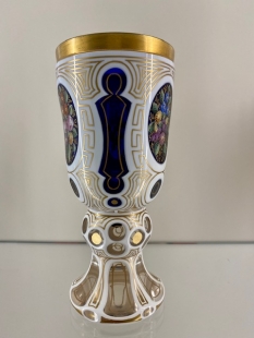 Biedermeier-Fu�becher, Nordb�hmen, 19. Jahrhundert