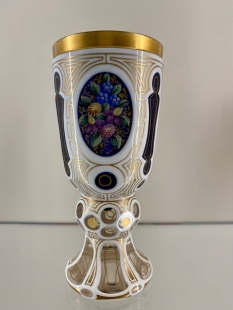 Biedermeier-Fu�becher, Nordb�hmen, 19. Jahrhundert