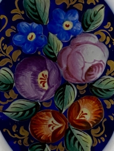 Biedermeier-Fu�becher, Nordb�hmen, 19. Jahrhundert