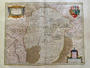 Joan Blaeu Grafschaft Nassau Dietz Kupferstichkarte 1662
