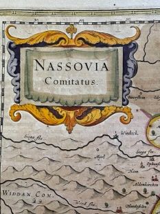 Joan Blaeu Grafschaft Nassau Dietz Kupferstichkarte 1662