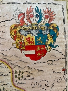 Joan Blaeu Grafschaft Nassau Dietz Kupferstichkarte 1662