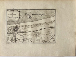 Dunkerque D�nkirchen Douai 4 Kupferstiche Paris Beaulieu 1665 A.