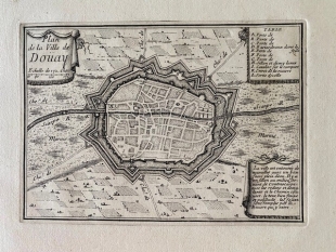 Dunkerque D�nkirchen Douai 4 Kupferstiche Paris Beaulieu 1665 A.