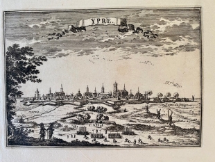 Ypern Ypres Belgien 2 Kupferstiche Beaulieu 1665