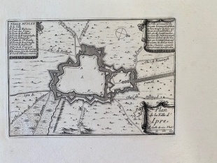 Ypern Ypres Belgien 2 Kupferstiche Beaulieu 1665