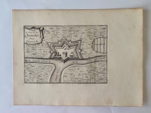 Diksmuide Diximud Quenoke Knokke 4 Kupferstiche Beaulieu 1665
