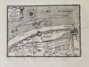 Fort Mardick, Mardik, Dunkerque 3 Kupferstiche Beaulieu um 1665