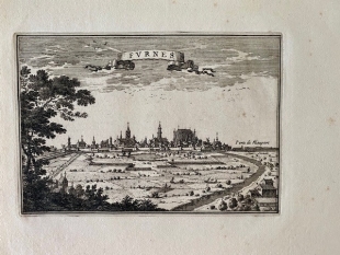 Bergues Sint Winoksbergen, Veurne 3 Kupferstiche Beaulieu 1665