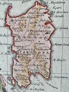 Kupferstichkarte Italia in suis status, Homann Erben, 1742