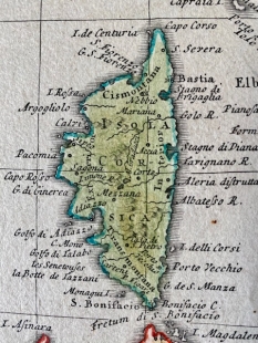 Kupferstichkarte Italia in suis status, Homann Erben, 1742