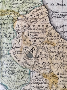 Kupferstichkarte Italia in suis status, Homann Erben, 1742