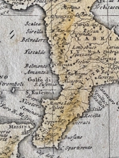 Kupferstichkarte Italia in suis status, Homann Erben, 1742
