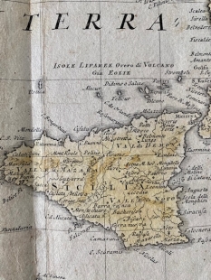 Kupferstichkarte Italia in suis status, Homann Erben, 1742
