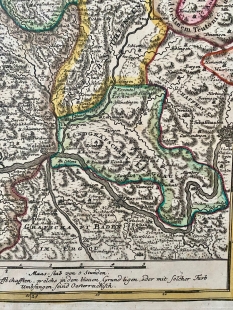 Kupferstichkarte Provincia Brisgoia, J.B. Homann, 1718