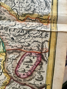 Kupferstichkarte Provincia Brisgoia, J.B. Homann, 1718