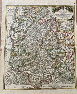 Kupferstichkarte Provincia Brisgoia, J.B. Homann, 1718