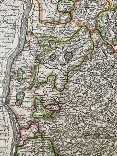 Kupferstichkarte Provincia Brisgoia, J.B. Homann, 1718