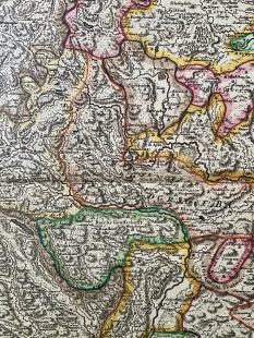 Kupferstichkarte Provincia Brisgoia, J.B. Homann, 1718