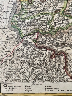 Kupferstichkarte Provincia Brisgoia, J.B. Homann, 1718