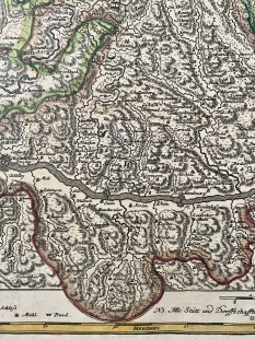 Kupferstichkarte Provincia Brisgoia, J.B. Homann, 1718