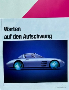 Klaus Staeck Collage, Warten auf den Aufschwung, 2004