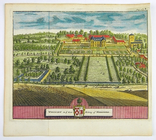 Whixley Yorkshire Kupferstich Ansicht James Beeverell 1727