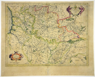 Artois Artesia Frankreich Kupferstichkarte Mercator Hondius 1607