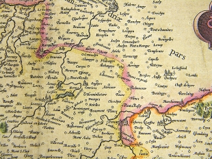 Artois Artesia Frankreich Kupferstichkarte Mercator Hondius 1607