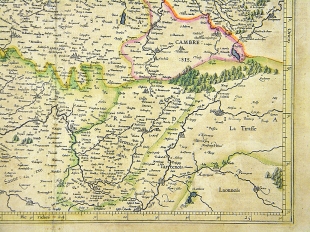Artois Artesia Frankreich Kupferstichkarte Mercator Hondius 1607