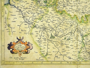 Artois Artesia Frankreich Kupferstichkarte Mercator Hondius 1607