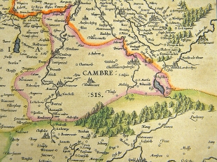 Artois Artesia Frankreich Kupferstichkarte Mercator Hondius 1607