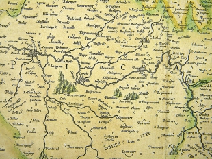 Artois Artesia Frankreich Kupferstichkarte Mercator Hondius 1607