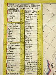 Kupferstich Karte Asien Chatelain 1721 Atlas Historique