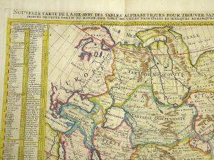 Kupferstich Karte Asien Chatelain 1721 Atlas Historique