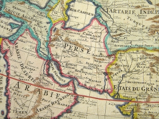 Kupferstich Karte Asien Chatelain 1721 Atlas Historique