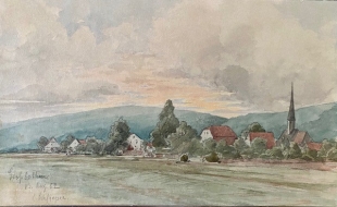 C. Schlieper Grossbothen Aquarell 1902