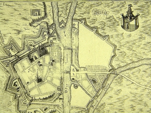 Merian Kupferstich Plan Stettin 1680