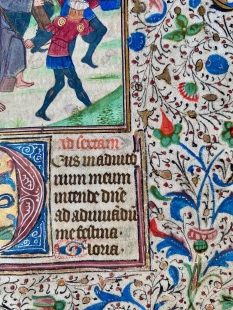 Stundenbuch Blatt Kreuztragung Christi Br�gge um 1455