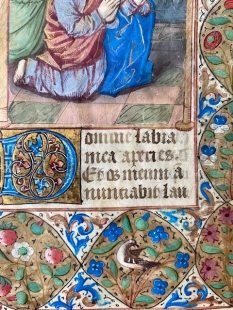 Stundenbuch Blatt Miniatur Malerei Pfingstwunder 1480
