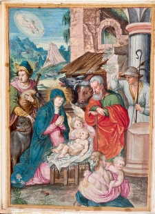 Miniatur Geburt Christi Hans Werl oder Daniel Fr�schl 16./17. Jh