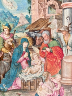 Miniatur Geburt Christi Hans Werl oder Daniel Fr�schl 16./17. Jh