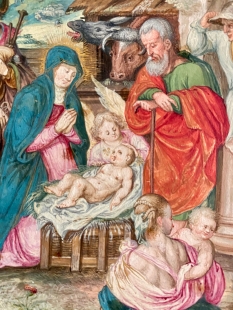 Miniatur Geburt Christi Hans Werl oder Daniel Fr�schl 16./17. Jh