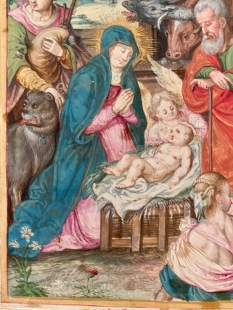 Miniatur Geburt Christi Hans Werl oder Daniel Fr�schl 16./17. Jh