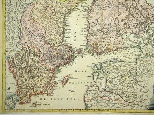 Kupferstichkarte Regni Sueciae, Homann Erben, 1750