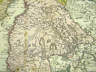 Kupferstichkarte Regni Sueciae, Homann Erben, 1750
