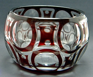 Kristall Glas Schliff Gef�ss Haida Johann Oertel & Co 1910-16