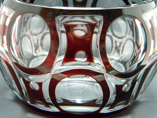 Kristall Glas Schliff Gef�ss Haida Johann Oertel & Co 1910-16